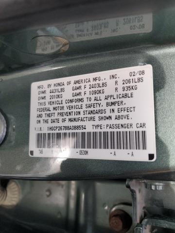 Photo 11 VIN: 1HGCP26788A088554 - HONDA ACCORD 