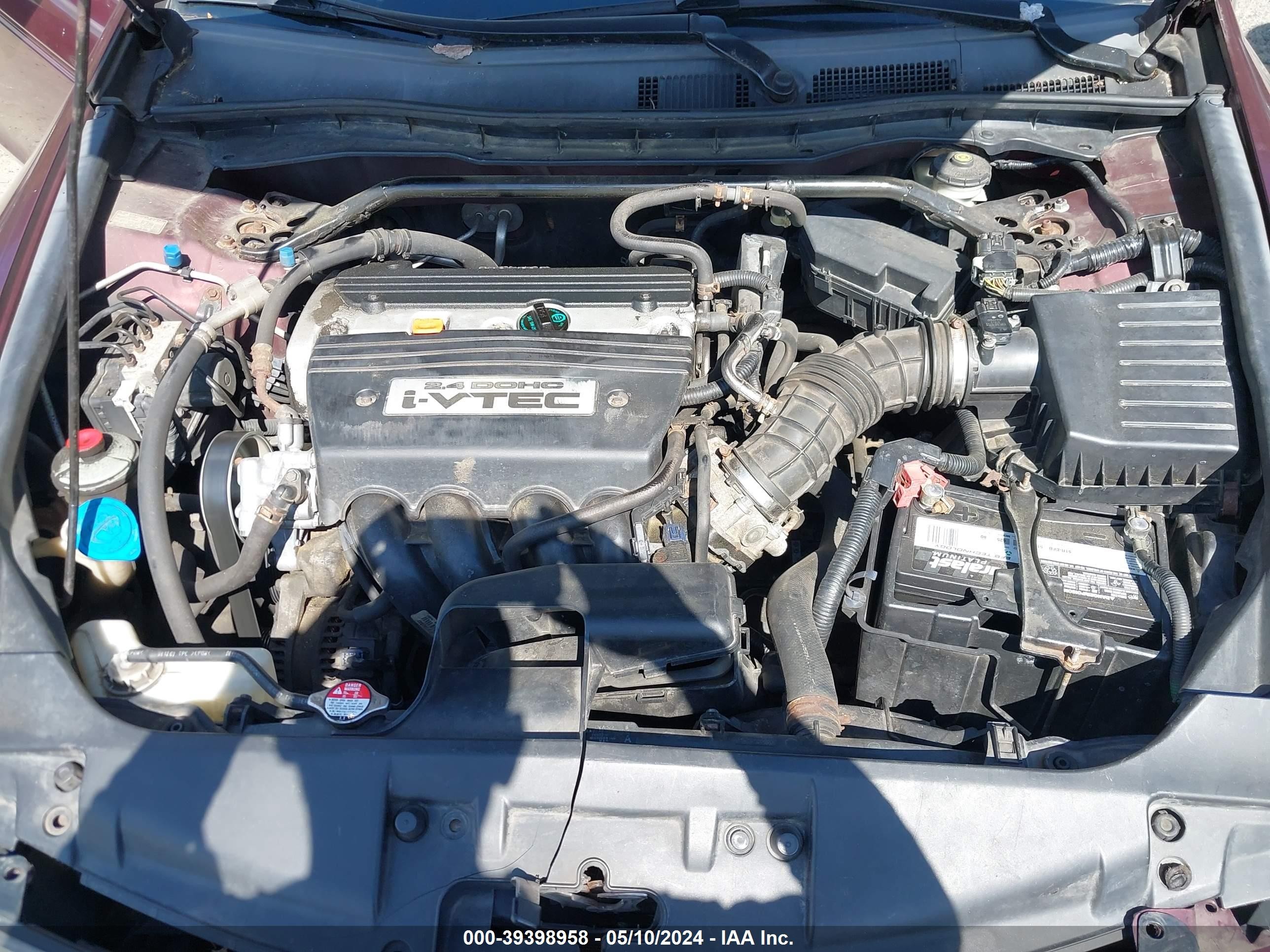 Photo 9 VIN: 1HGCP26798A105619 - HONDA ACCORD 