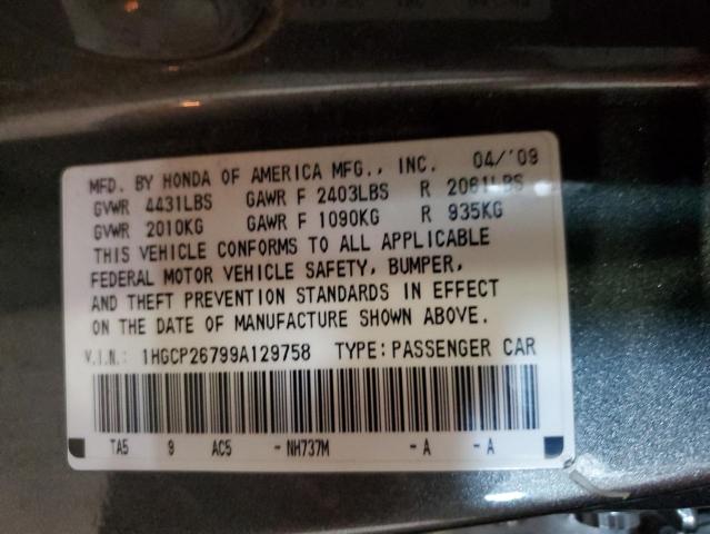 Photo 11 VIN: 1HGCP26799A129758 - HONDA ACCORD EX 