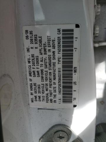 Photo 11 VIN: 1HGCP267X9A021911 - HONDA ACCORD 