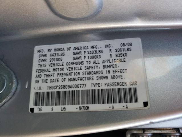 Photo 11 VIN: 1HGCP26809A006777 - HONDA ACCORD 