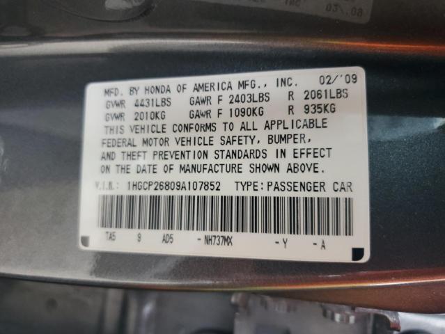 Photo 12 VIN: 1HGCP26809A107852 - HONDA ACCORD EXL 