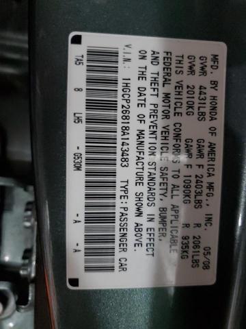 Photo 12 VIN: 1HGCP26818A143483 - HONDA ACCORD EXL 