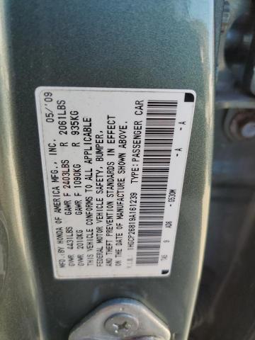 Photo 11 VIN: 1HGCP26819A161239 - HONDA ACCORD EXL 