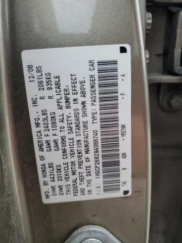 Photo 11 VIN: 1HGCP26829A088740 - HONDA ACCORD EXL 