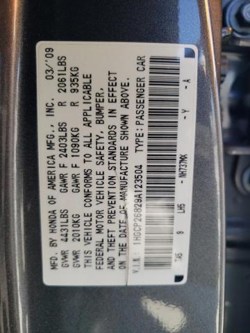 Photo 11 VIN: 1HGCP26829A123504 - HONDA ACCORD EXL 