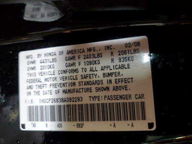 Photo 11 VIN: 1HGCP26838A092293 - HONDA ACCORD EXL 