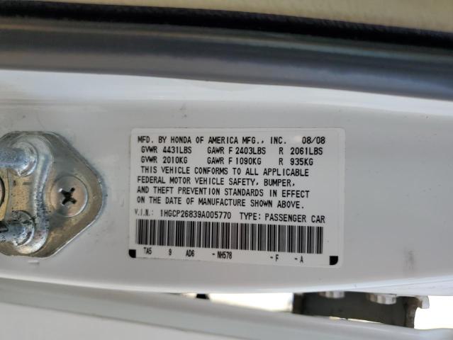 Photo 12 VIN: 1HGCP26839A005770 - HONDA ACCORD EXL 