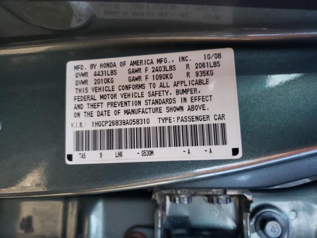 Photo 11 VIN: 1HGCP26839A058310 - HONDA ACCORD 