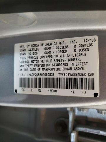 Photo 11 VIN: 1HGCP26839A090836 - HONDA ACCORD EXL 