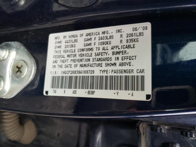 Photo 11 VIN: 1HGCP26839A169729 - HONDA ACCORD 