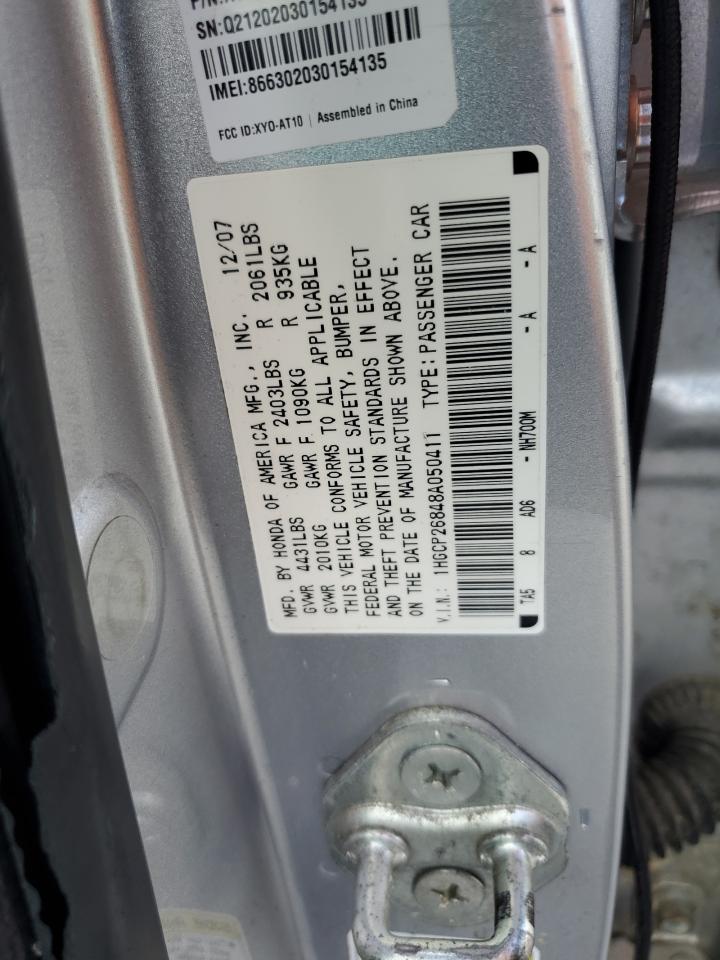 Photo 12 VIN: 1HGCP26848A050411 - HONDA ACCORD 