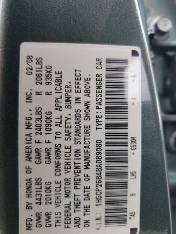 Photo 12 VIN: 1HGCP26848A089080 - HONDA ACCORD EXL 