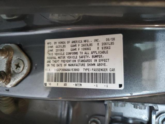 Photo 11 VIN: 1HGCP26848A153960 - HONDA ACCORD EXL 