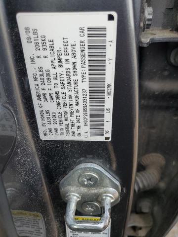 Photo 11 VIN: 1HGCP26859A031237 - HONDA ACCORD EXL 