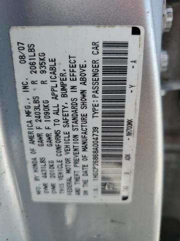 Photo 11 VIN: 1HGCP26868A004739 - HONDA ACCORD EXL 