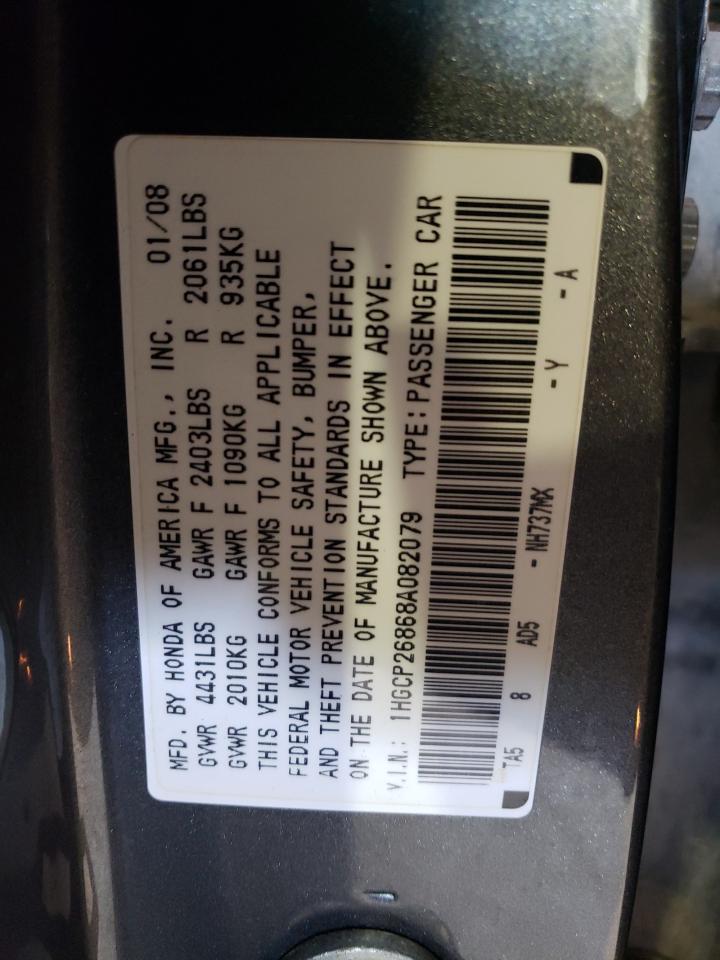 Photo 11 VIN: 1HGCP26868A082079 - HONDA ACCORD 