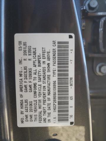 Photo 11 VIN: 1HGCP26868A106994 - HONDA ACCORD 