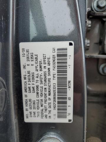 Photo 12 VIN: 1HGCP26869A053313 - HONDA ACCORD EXL 