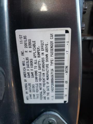 Photo 11 VIN: 1HGCP26888A047124 - HONDA ACCORD EXL 