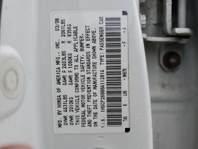 Photo 11 VIN: 1HGCP26888A112814 - HONDA ACCORD 