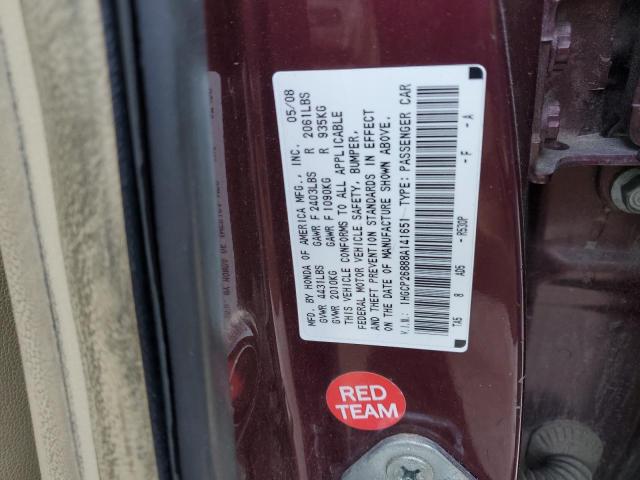 Photo 11 VIN: 1HGCP26888A141651 - HONDA ACCORD EXL 