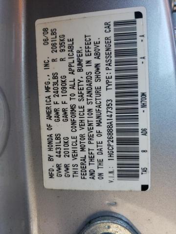 Photo 9 VIN: 1HGCP26888A147353 - HONDA ACCORD EXL 