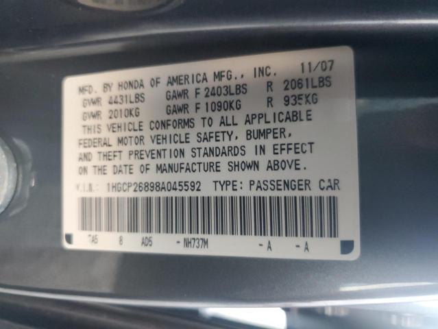 Photo 12 VIN: 1HGCP26898A045592 - HONDA ACCORD 