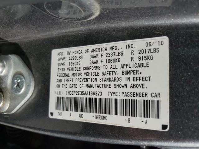 Photo 12 VIN: 1HGCP2E35AA166373 - HONDA ACCORD LX 