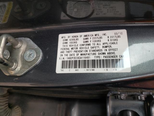 Photo 9 VIN: 1HGCP2E3XCA116491 - HONDA ACCORD LX 