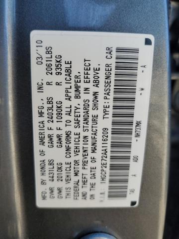 Photo 11 VIN: 1HGCP2E72AA116209 - HONDA ACCORD 