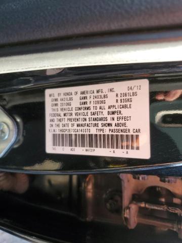 Photo 11 VIN: 1HGCP2E73CA140070 - HONDA ACCORD EX 