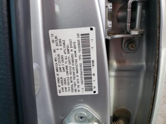 Photo 11 VIN: 1HGCP2F30AA161662 - HONDA ACCORD LX 