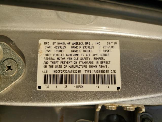 Photo 11 VIN: 1HGCP2F30AA182298 - HONDA ACCORD 