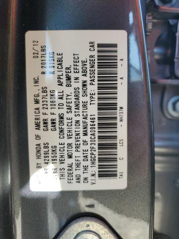 Photo 12 VIN: 1HGCP2F30CA096461 - HONDA ACCORD 