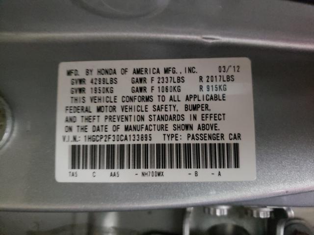 Photo 9 VIN: 1HGCP2F30CA133895 - HONDA ACCORD LX 