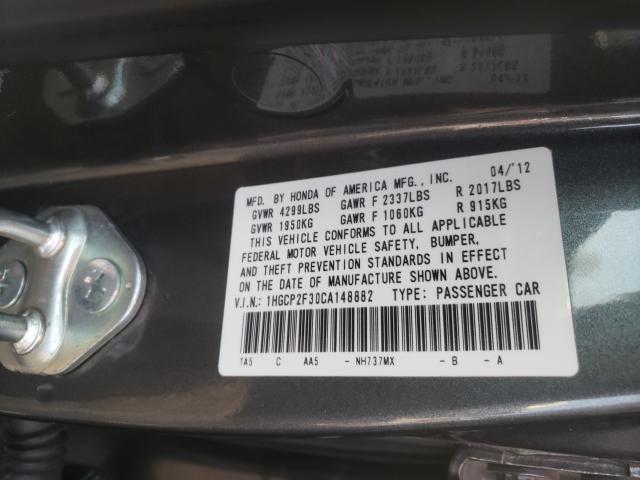 Photo 9 VIN: 1HGCP2F30CA148882 - HONDA ACCORD LX 