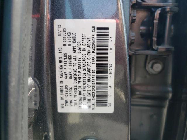 Photo 12 VIN: 1HGCP2F30CA220793 - HONDA ACCORD LX 