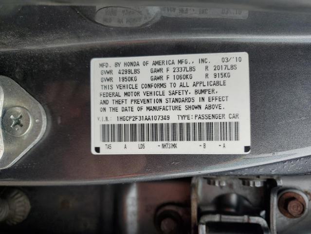 Photo 12 VIN: 1HGCP2F31AA107349 - HONDA ACCORD 