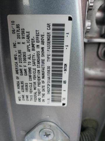 Photo 11 VIN: 1HGCP2F31AA155630 - HONDA ACCORD LX 