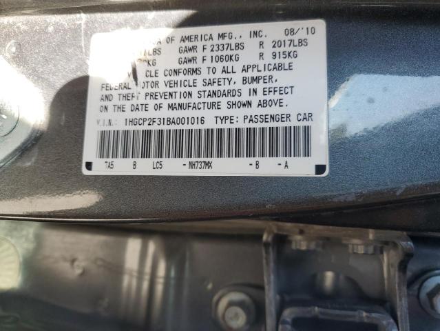 Photo 11 VIN: 1HGCP2F31BA001016 - HONDA ACCORD 