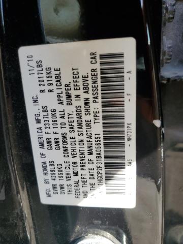 Photo 11 VIN: 1HGCP2F31BA056551 - HONDA ACCORD 