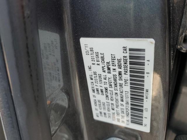 Photo 11 VIN: 1HGCP2F31BA115713 - HONDA ACCORD LX 