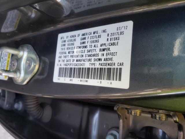 Photo 9 VIN: 1HGCP2F31CA205431 - HONDA ACCORD SDN 