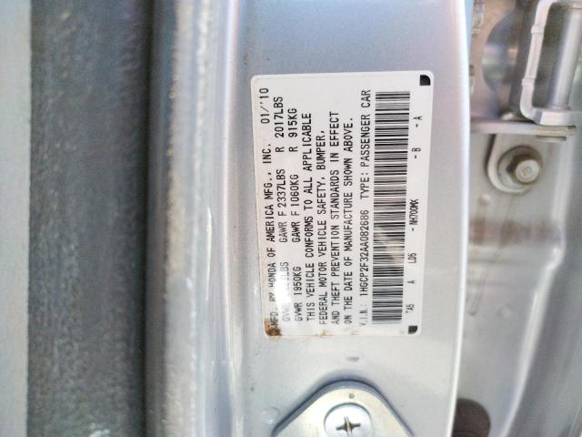 Photo 9 VIN: 1HGCP2F32AA082686 - HONDA ACCORD LX 