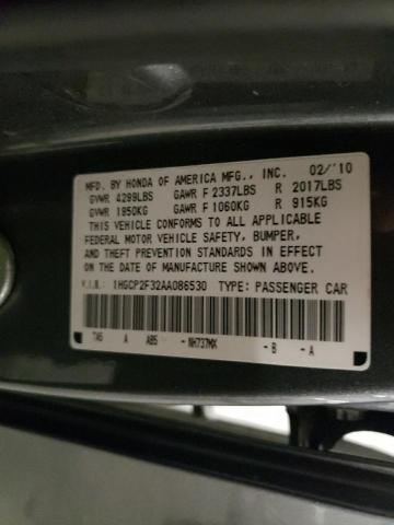 Photo 11 VIN: 1HGCP2F32AA086530 - HONDA ACCORD LX 