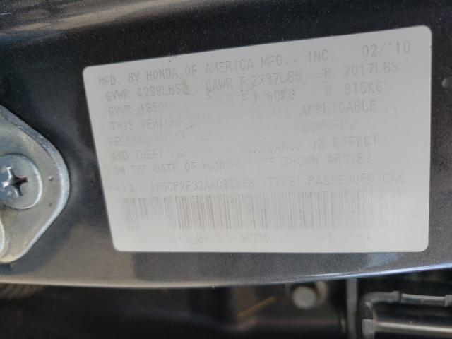 Photo 9 VIN: 1HGCP2F32AA095468 - HONDA ACCORD LX 