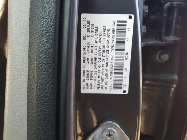 Photo 9 VIN: 1HGCP2F32AA131157 - HONDA ACCORD LX 