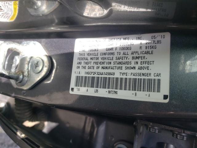 Photo 9 VIN: 1HGCP2F32AA145849 - HONDA ACCORD LX 