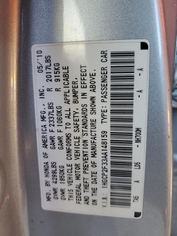 Photo 11 VIN: 1HGCP2F33AA148159 - HONDA ACCORD LX 